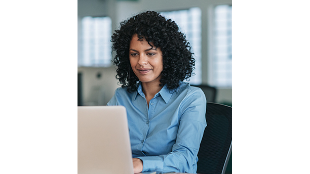 woman on laptop